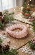 Rose Quartz - Love & Self-Care Crystal Bracelet with Matte Finish (10mm)