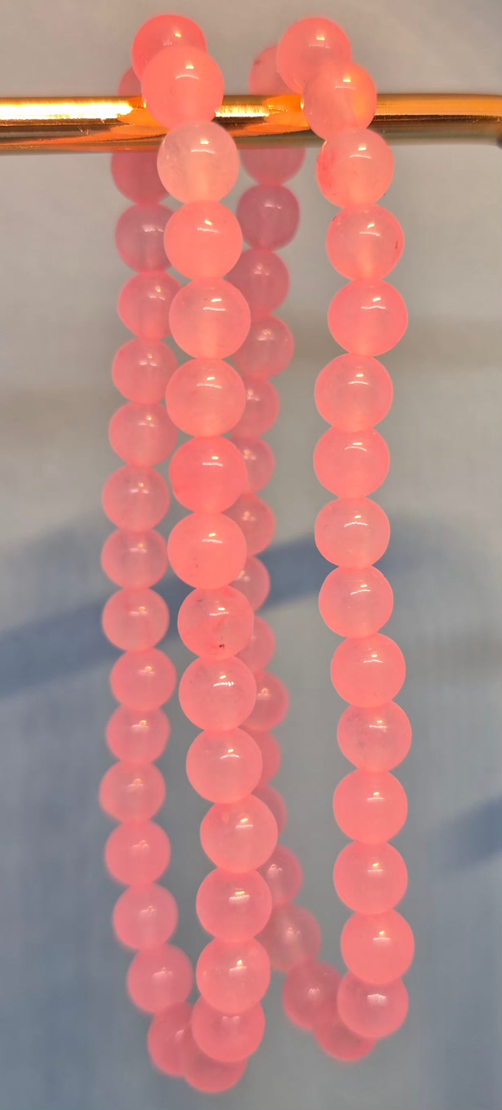 Pink Jade Healing Crystal Bracelet - 6mm Love & Emotional Healing Stone