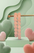 Rose Quartz - Love & Compassion Crystal Bracelet with Matte Finish (12mm)