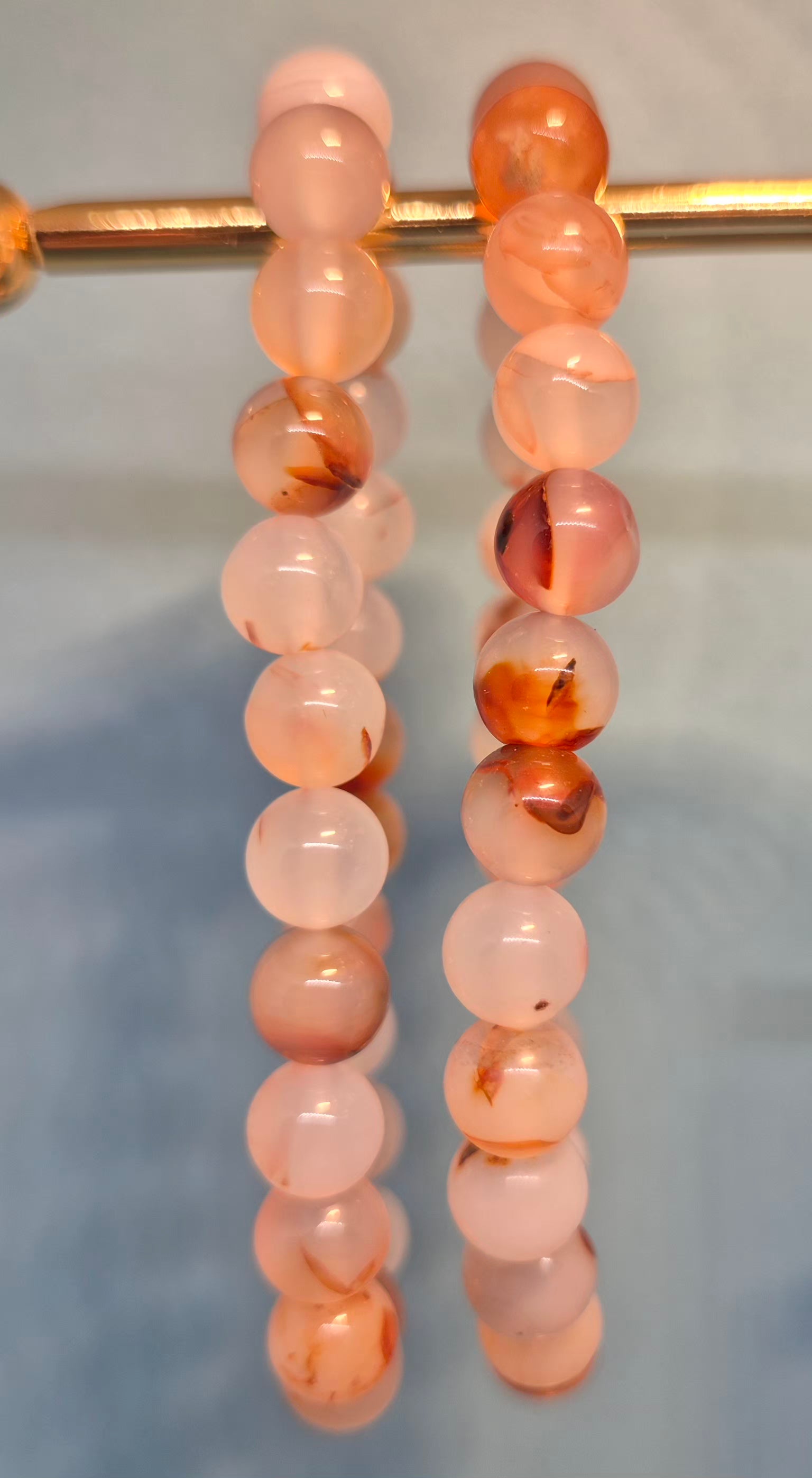 Flower Agate Healing Crystal Bracelet - 6mm Growth & New Beginnings Stone