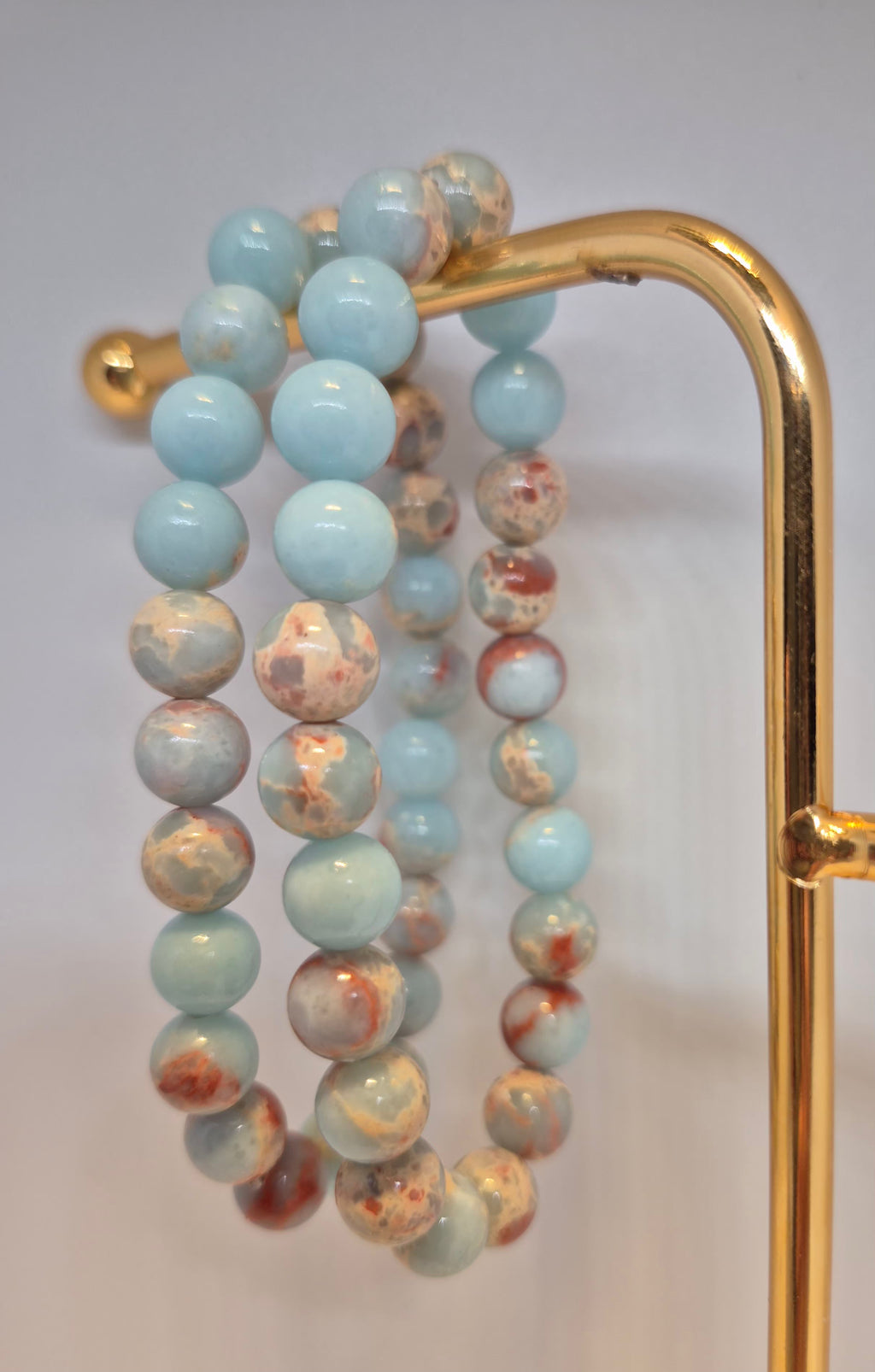 Sea Sediment Jasper Crystal 8mm Bracelet