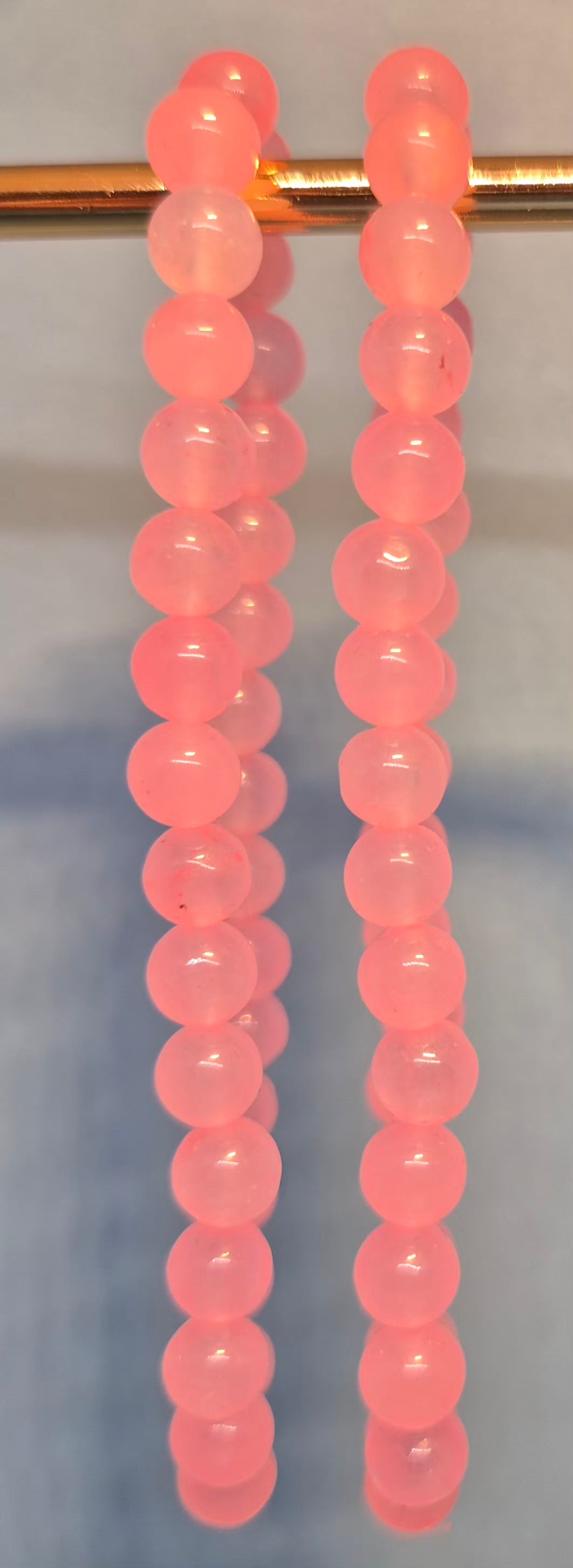 Pink Jade Healing Crystal Bracelet - 6mm Love & Emotional Healing Stone
