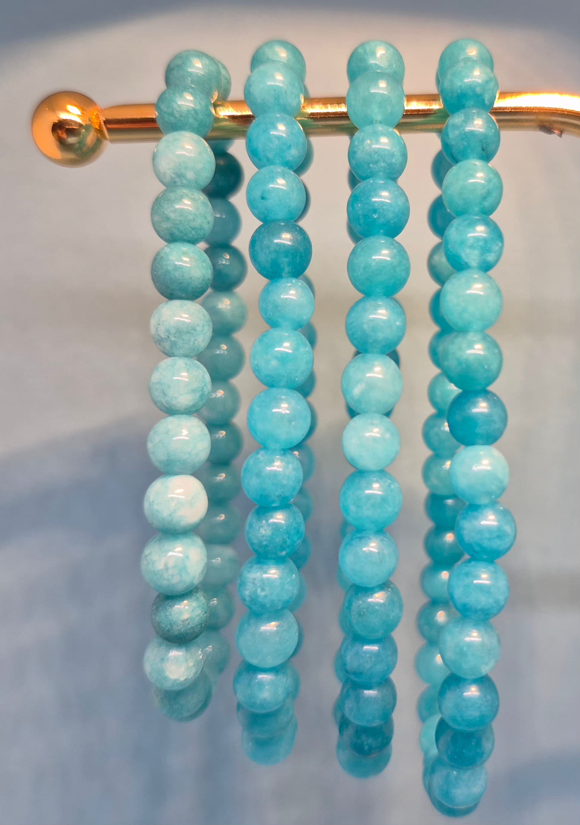 Turquoise Jade Healing Crystal Bracelet - 6mm