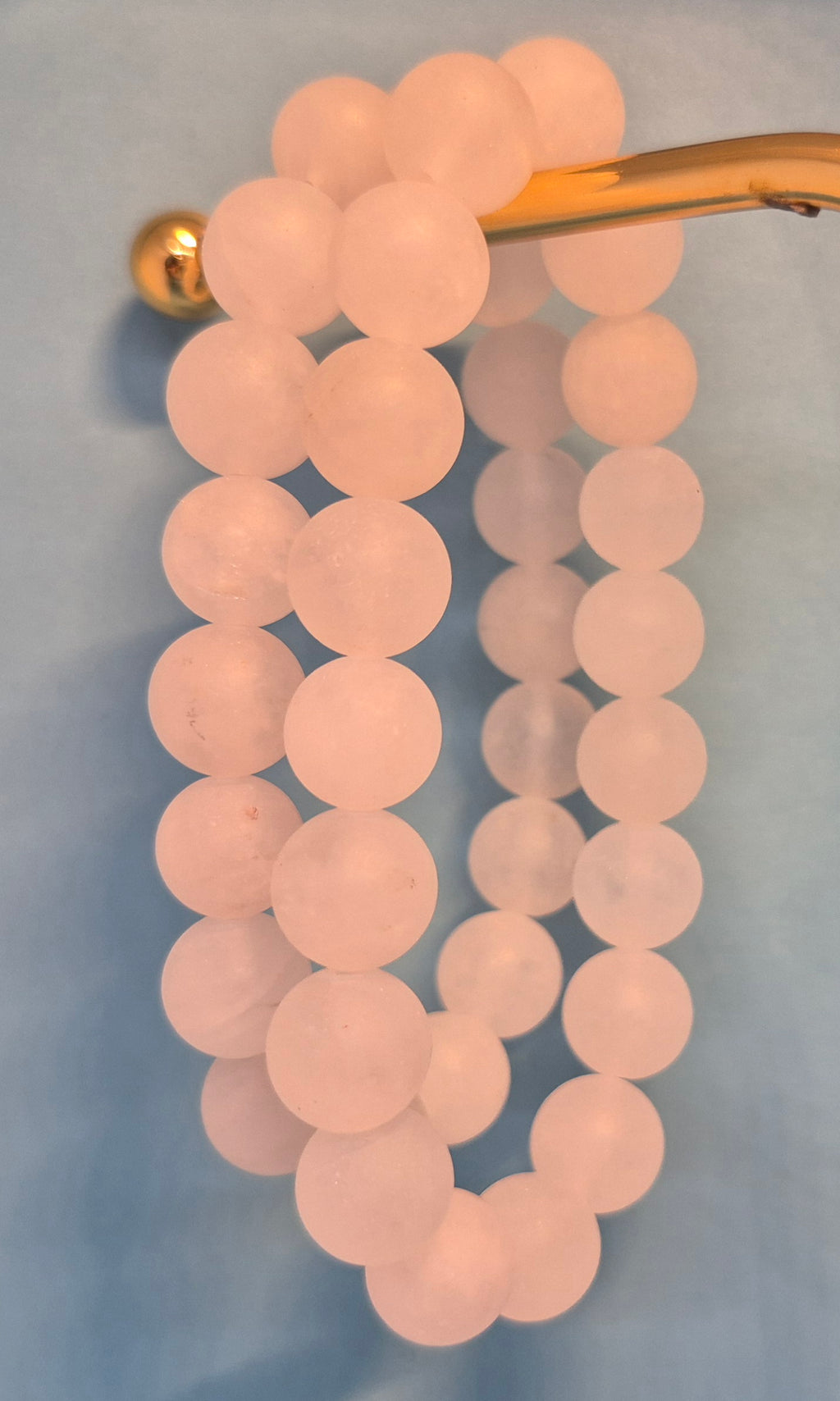 Rose Quartz - Love & Compassion Crystal Bracelet with Matte Finish (12mm)