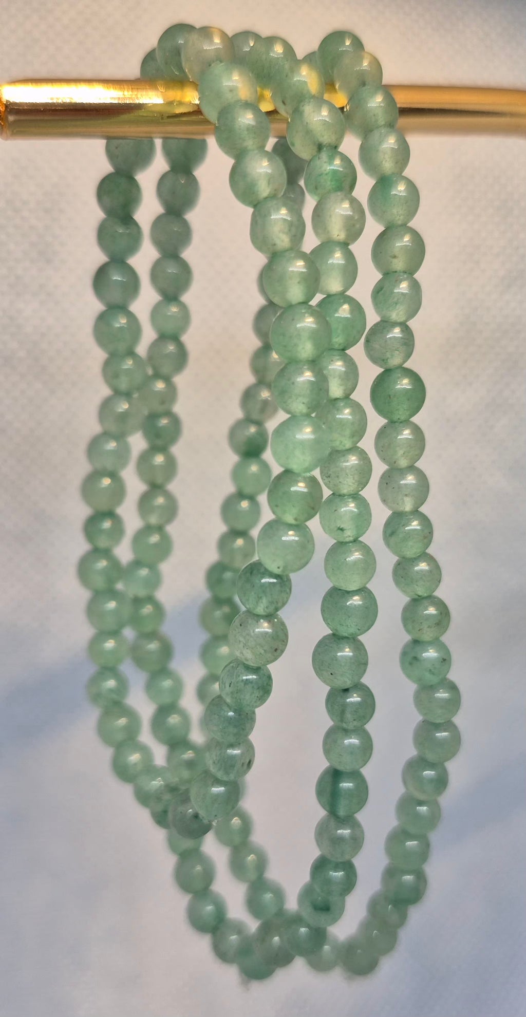Green Aventurine Healing Crystal Bracelet - 4mm Luck & Prosperity Stone