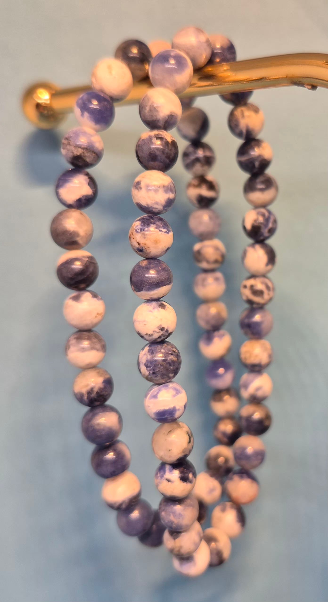 Sodalite Healing Crystal Bracelet - 6mm Logic & Intuition Stone
