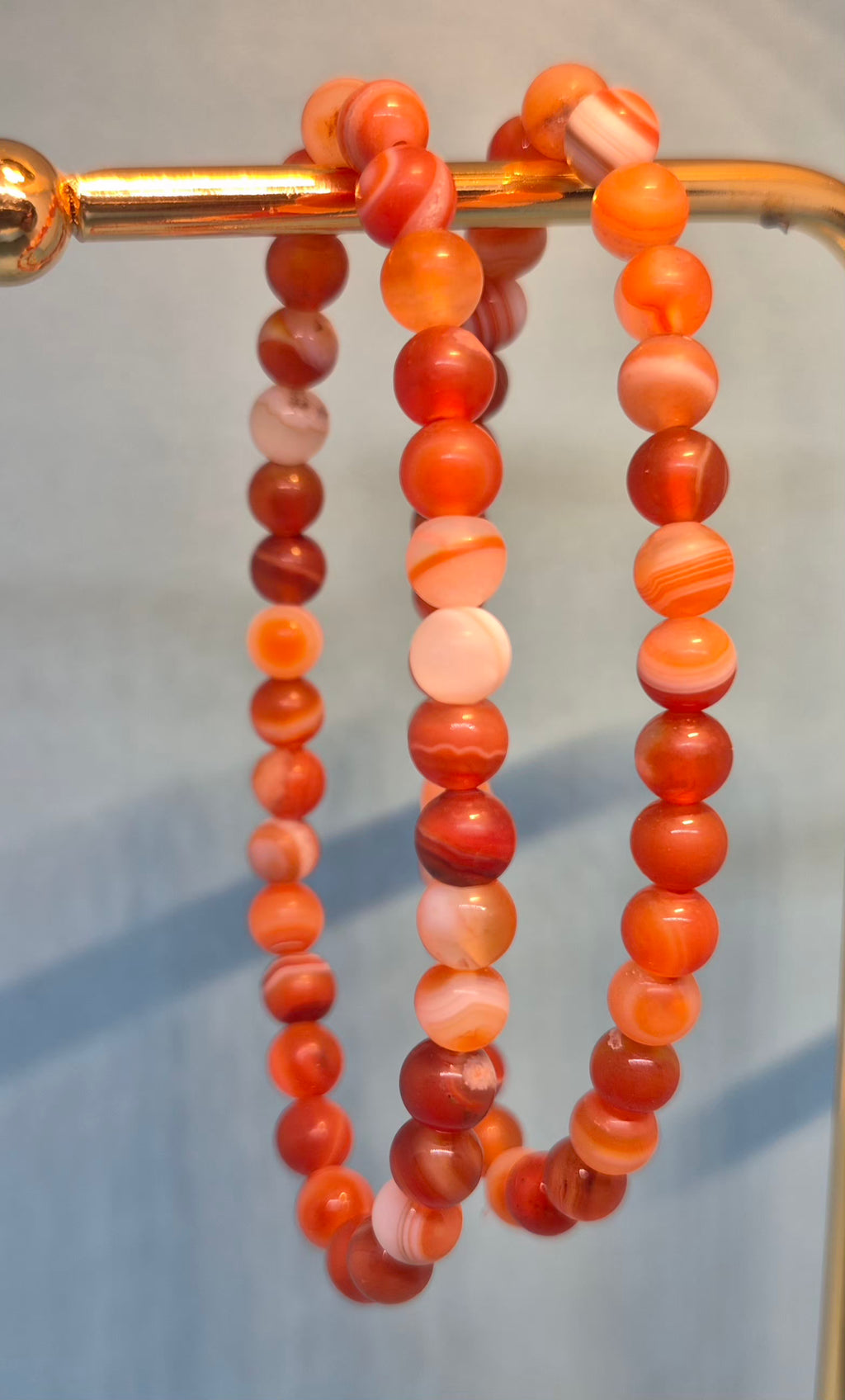 Sardonyx Healing Crystal Bracelet - 6mm Strength & Protection Stone