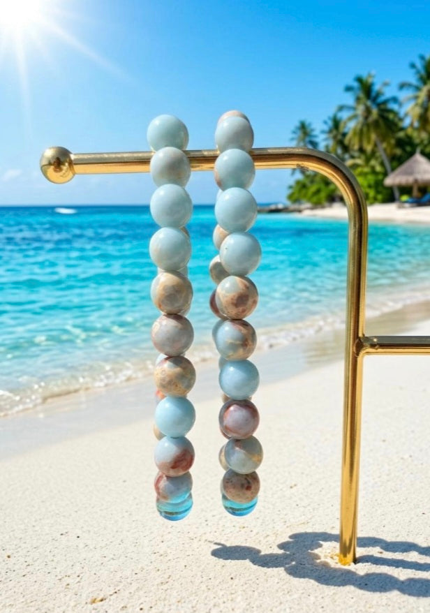 Sea Sediment Jasper Crystal 8mm Bracelet