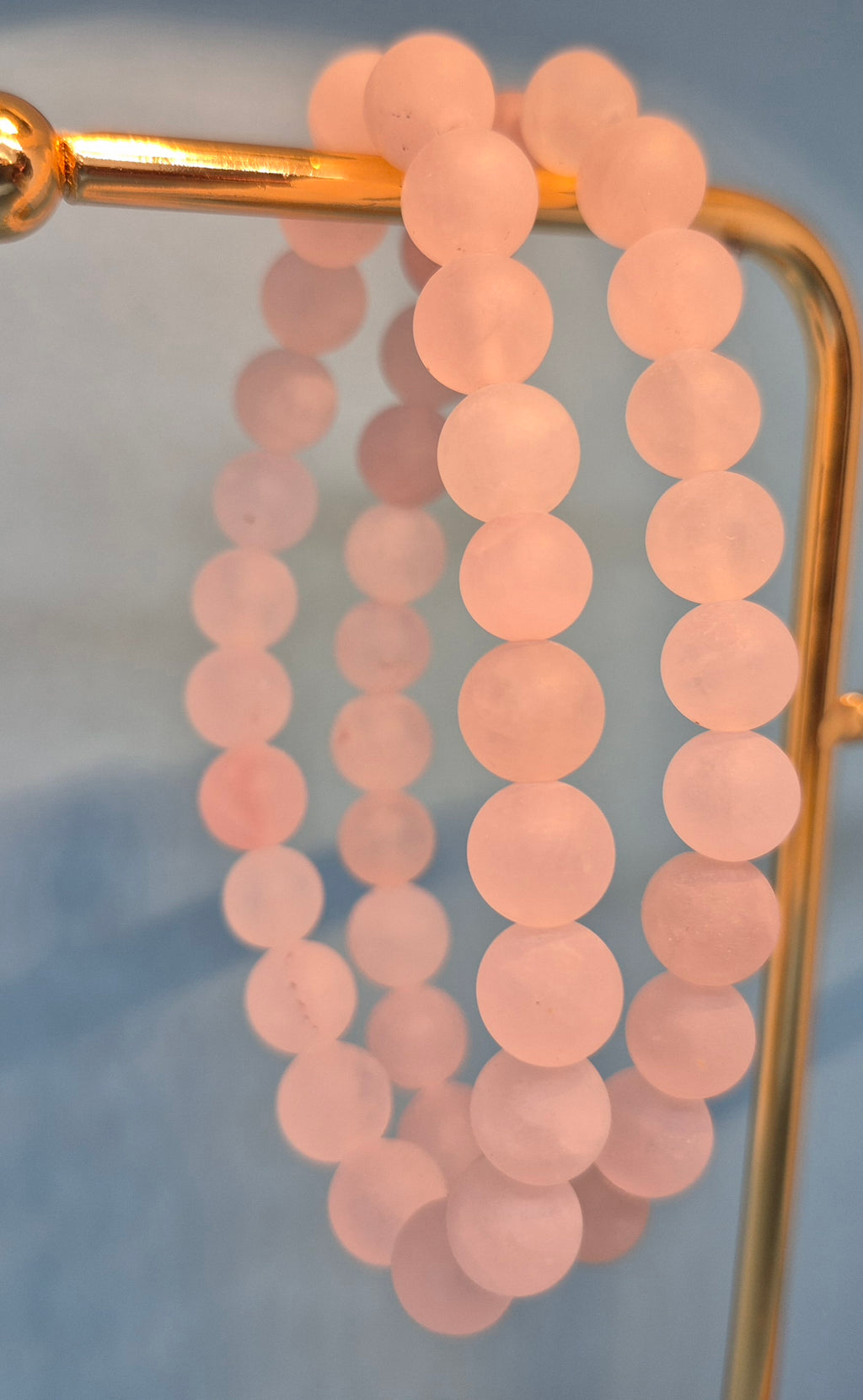 Rose Quartz - Love & Self-Care Crystal Bracelet with Matte Finish (10mm)