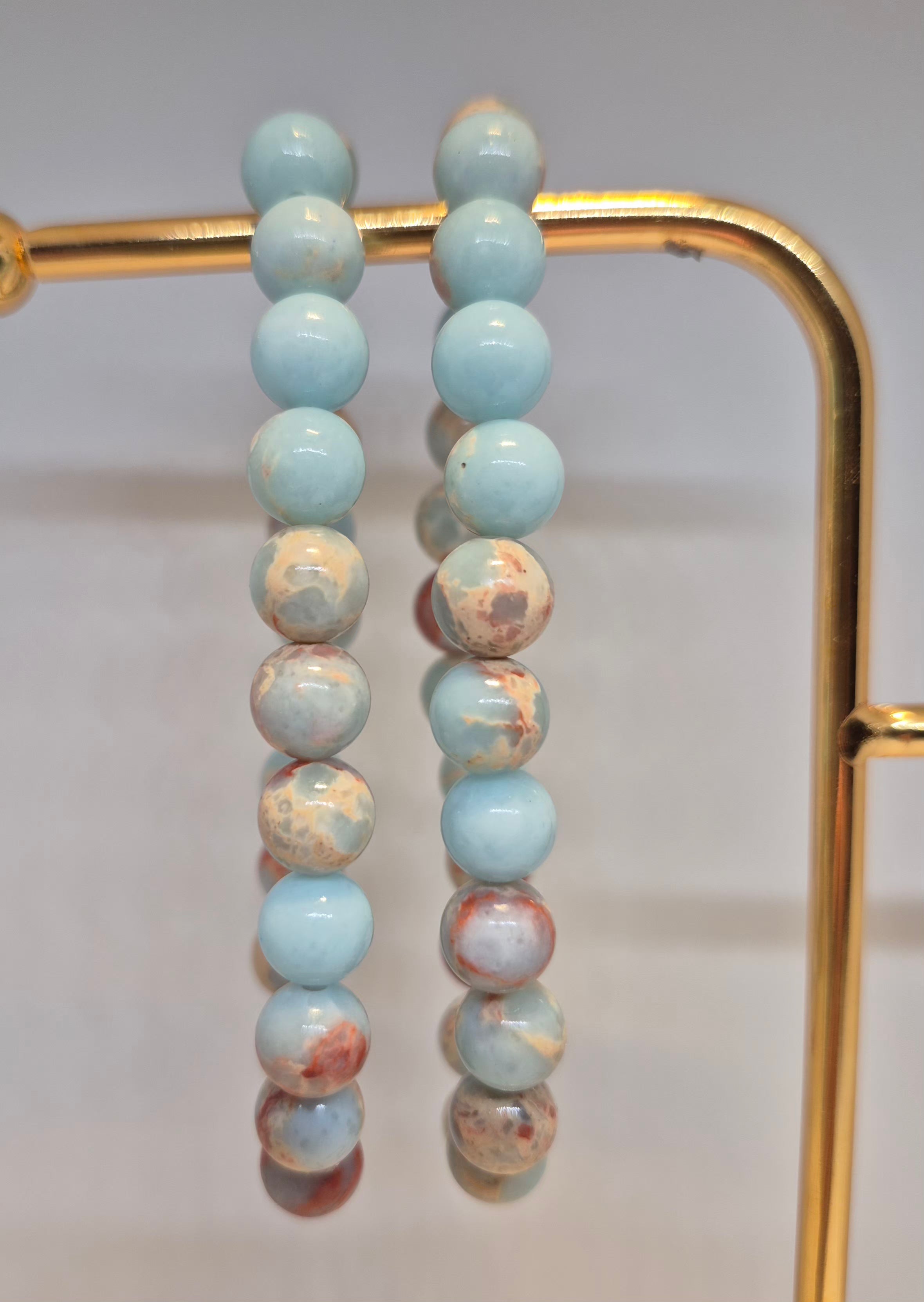 Sea Sediment Jasper Crystal 8mm Bracelet