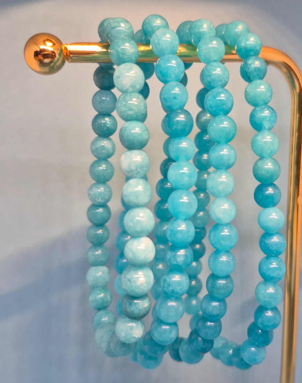 Turquoise Jade Healing Crystal Bracelet - 6mm
