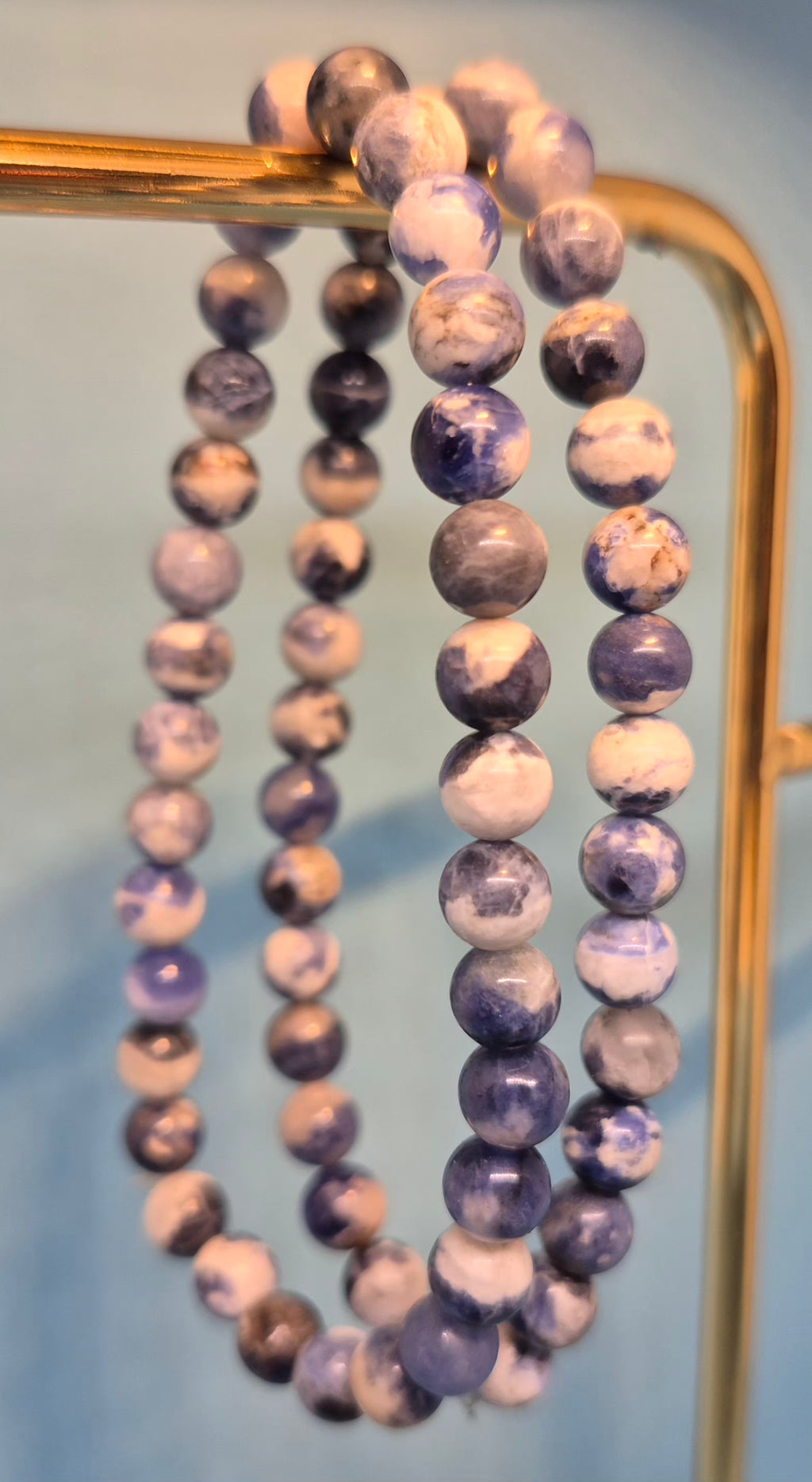 Sodalite Healing Crystal Bracelet - 6mm Logic & Intuition Stone