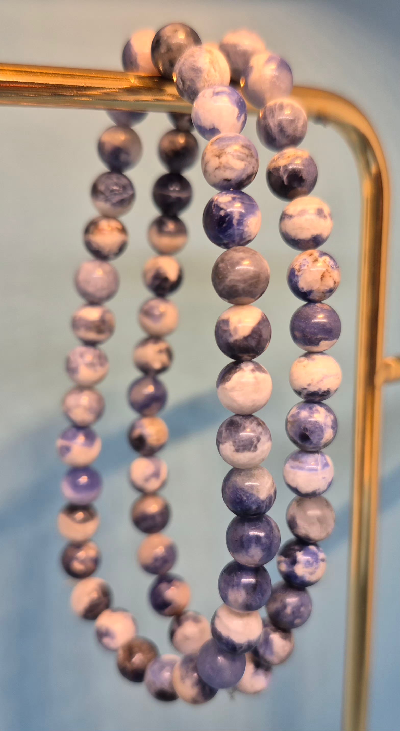 Sodalite Healing Crystal Bracelet - 6mm Logic & Intuition Stone