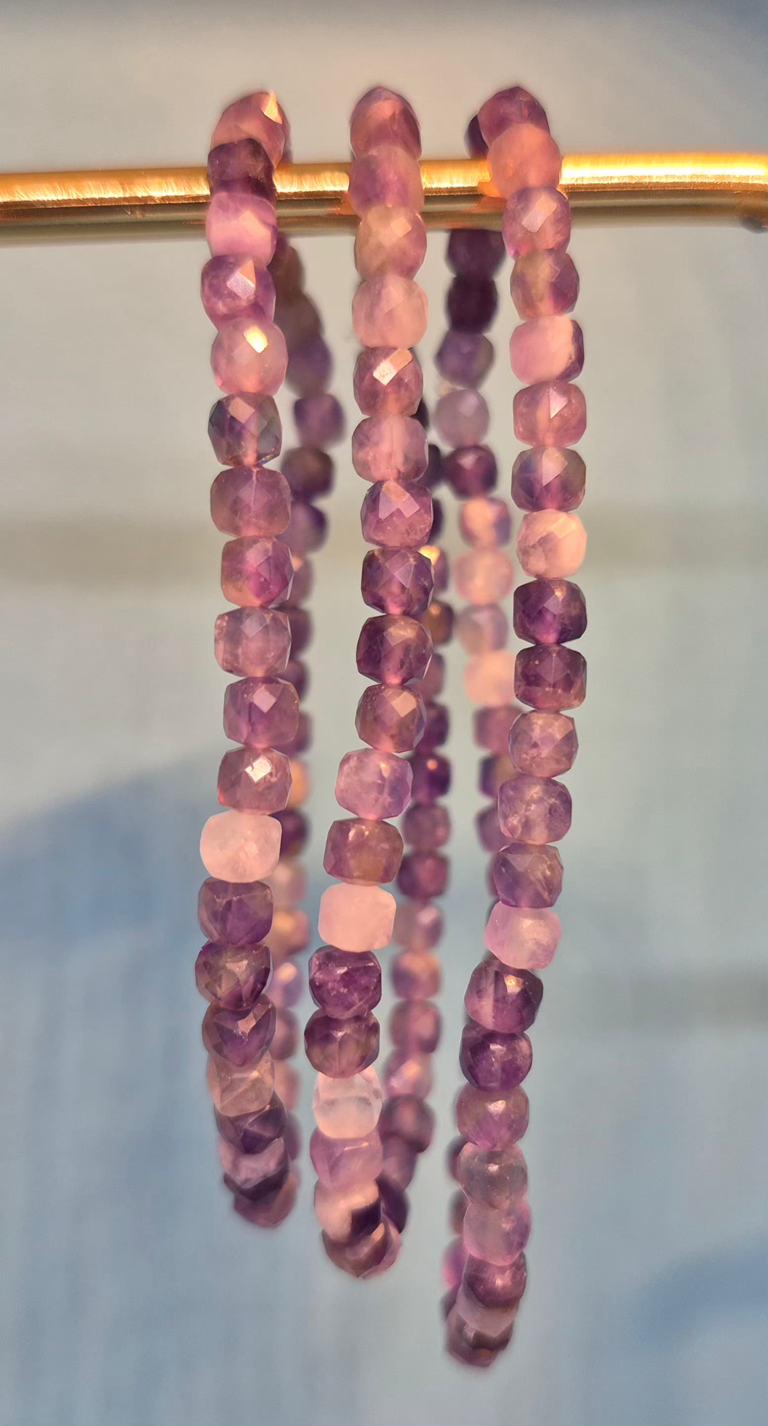 Amethyst Healing Crystal Bracelet - 4mm Natural Gemstone