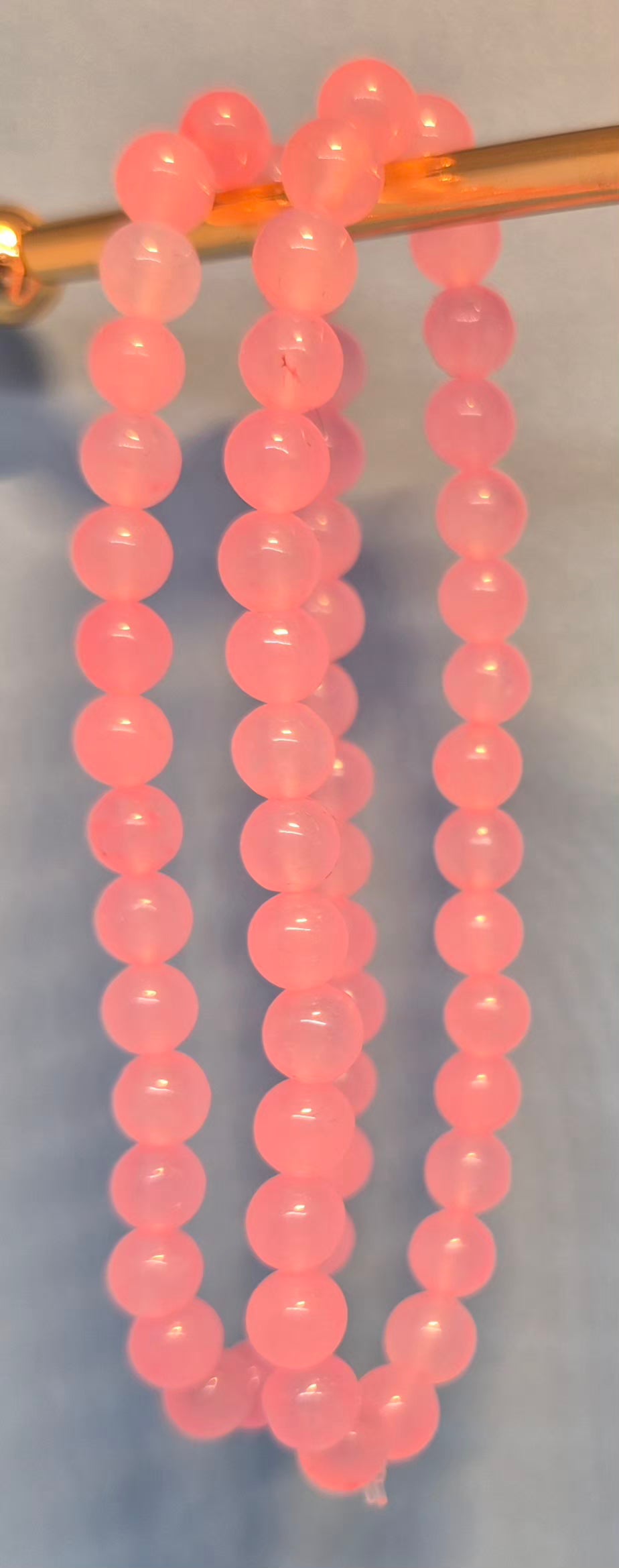 Pink Jade Healing Crystal Bracelet - 6mm Love & Emotional Healing Stone