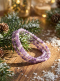 Amethyst Healing Crystal Bracelet - 4mm Natural Gemstone