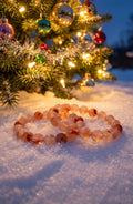 Flower Agate Healing Crystal Bracelet - 6mm Growth & New Beginnings Stone