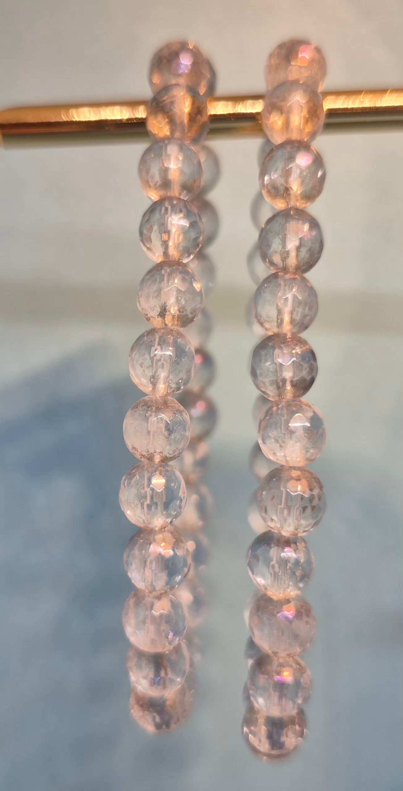 Rutilated Quartz Healing Crystal Bracelet - 6mm Manifestation & Energy Stone
