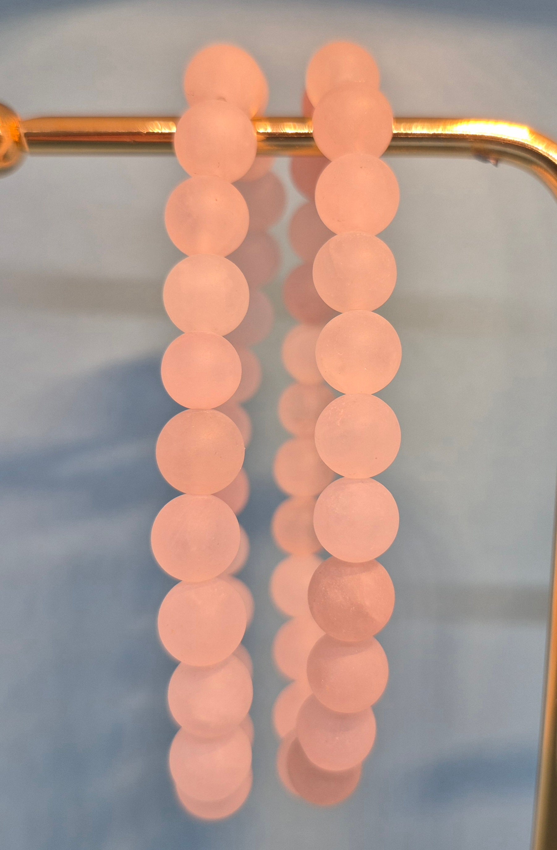 Rose Quartz - Love & Self-Care Crystal Bracelet with Matte Finish (10mm)