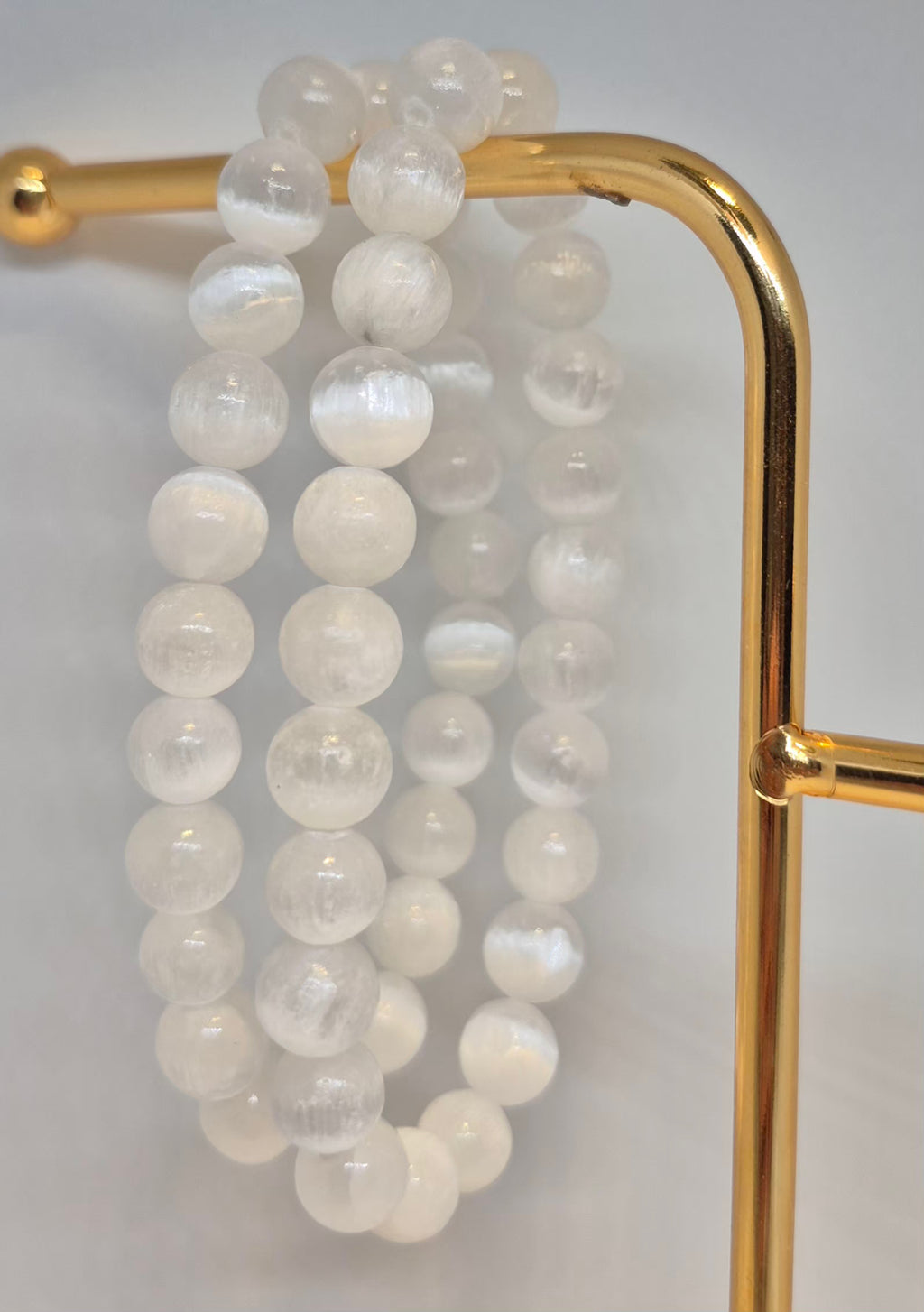 Selenite 8mm Crystal Bracelet